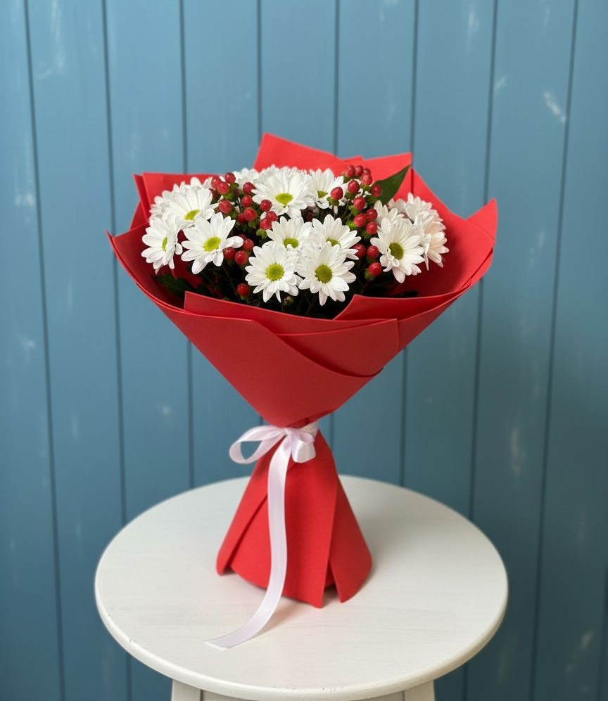 Букет цветов из: Хризантемы в Гривенской