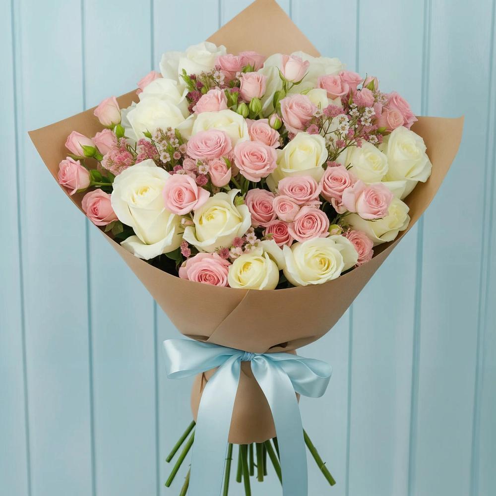 Букет цветов из: Розы в Гривенской