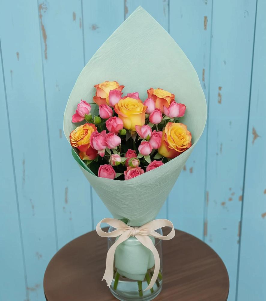 Букет цветов из: Розы в Гривенской