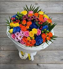 Букет цветов из:  Розы и Хризантемы в Гривенской