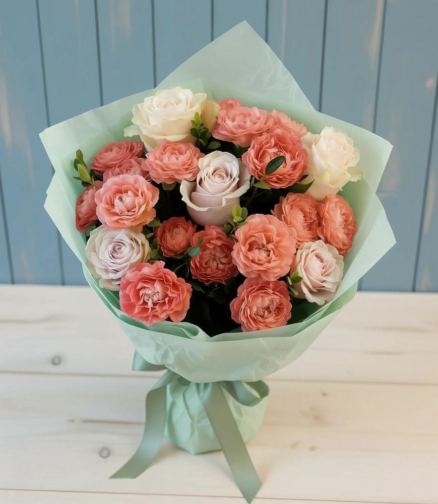 Букет цветов из: Розы в Гривенской