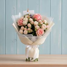 Букет цветов из:  Розы в Гривенской