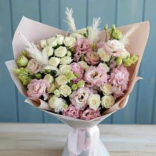 Букет цветов из:  Альстромерии и Розы #REPLACE_PRED# Гривенской